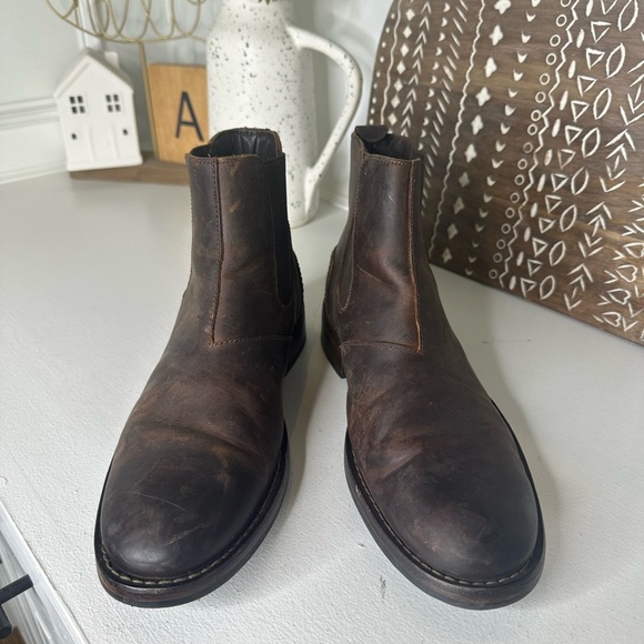 Wolverine Brown Leather Men's Boots - Picture 2 of 9